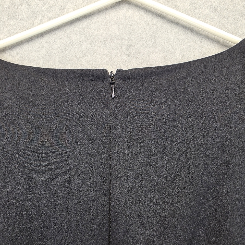 a.n.a Black Sheath Mini Dress Scoop Neck Raglan Sleeves - Picture 5 of 9